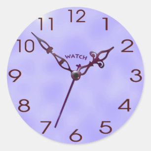 Pegatina Redonda cara de reloj_03