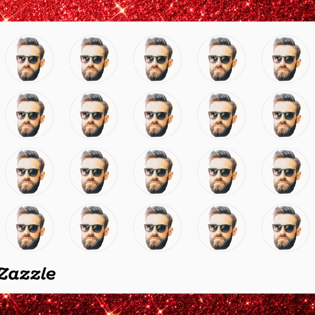 Pegatina Redonda Cara personalizado (Subido por el creador)