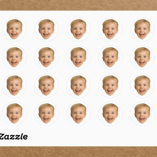 Pegatina Redonda Cara personalizado