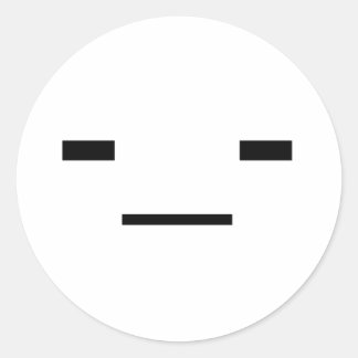 Pegatina Redonda Cara plana