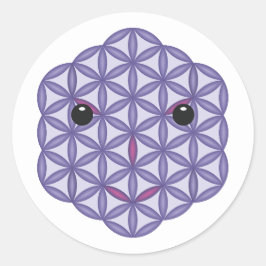 Pegatina Redonda Cara sagrada - Arturia, 01 Pr.