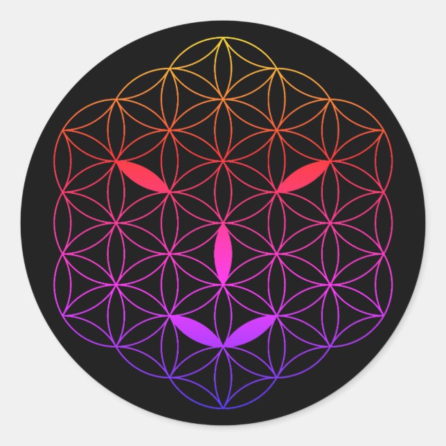 Pegatina Redonda Cara sagrada - Arturia 02, CF-Tr. (Anverso)