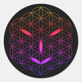 Pegatina Redonda Cara sagrada - Arturia 02, CF-Tr.