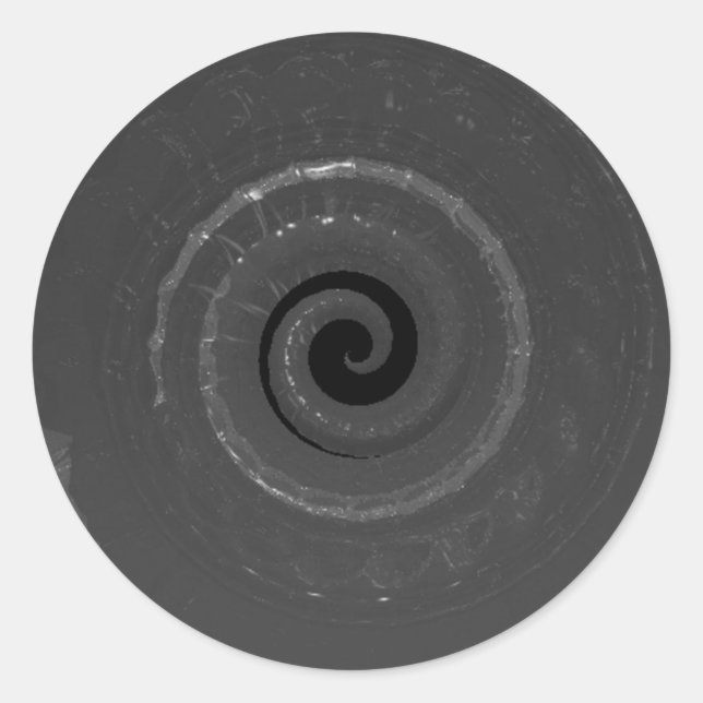 Pegatina Redonda caracol (Anverso)