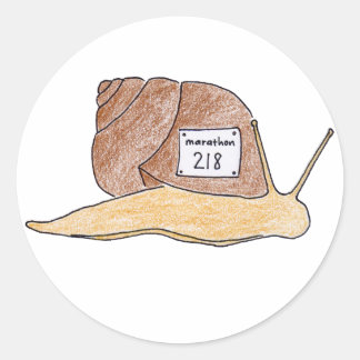 Pegatina Redonda caracol