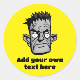 Pegatina Redonda Carácter masculino