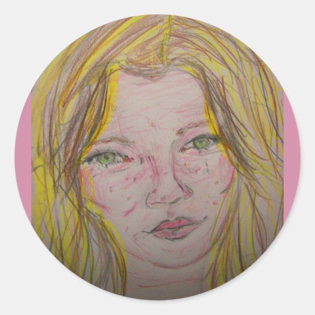 Pegatina Redonda características del modelo (Anverso)