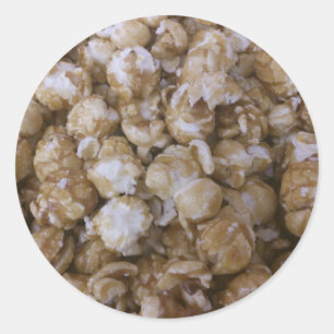 Pegatina Redonda Caramel Pop Corn