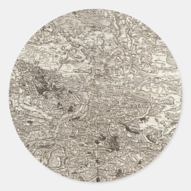 Pegatina Redonda Carcassonne (Anverso)