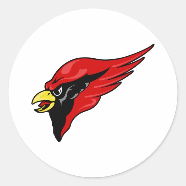 Pegatina Redonda Careem Cardinal (Anverso)