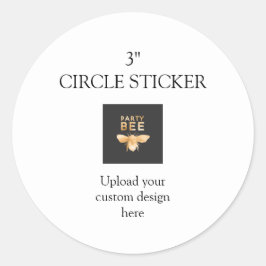 Pegatina Redonda Carga de diseño personalizado