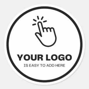 Pegatina Redonda Carga fácil de tu Personalizado de logotipos de ba