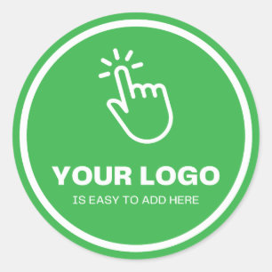 Pegatina Redonda Carga fácil de tu Personalizado de logotipos de ba