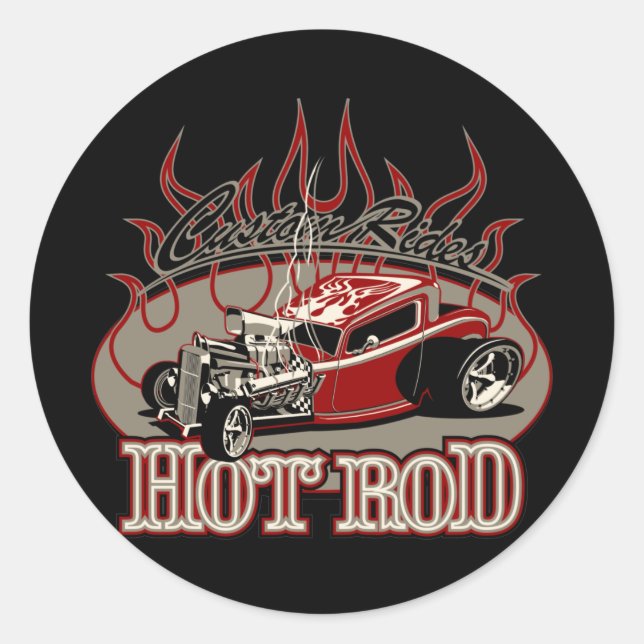 Pegatina Redonda caricaturista25 (Anverso)