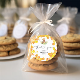 Pegatina Redonda Cariño color de agua gracias