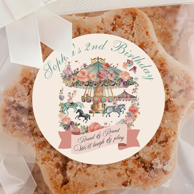 Pegatina Redonda Carnaval Carnaval Carnaval Fiesta de Cumpleaños (Subido por el creador)