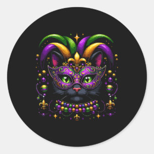 Pegatina Redonda Carnaval Mujeres Chicas Disfraces Top Outfit Mardi