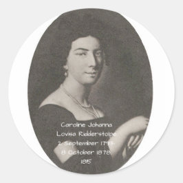 Pegatina Redonda Caroline Johanna Lovisa Ridderstolpe, 1815
