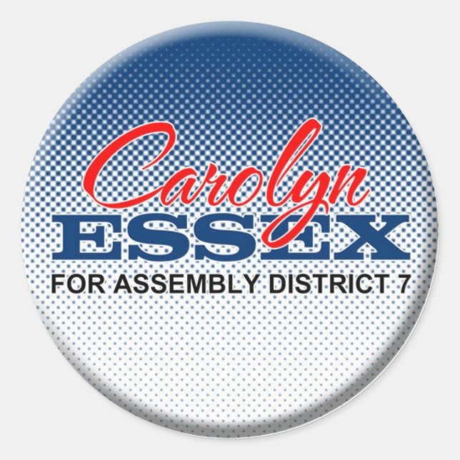 Pegatina Redonda carolynscandidato elogo (Anverso)