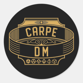 Pegatina Redonda Carpe DM Carpe Diem Funny Tabletop RPG