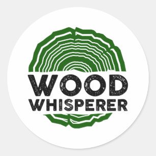 Pegatina Redonda Carpenter - Wood Whisperer