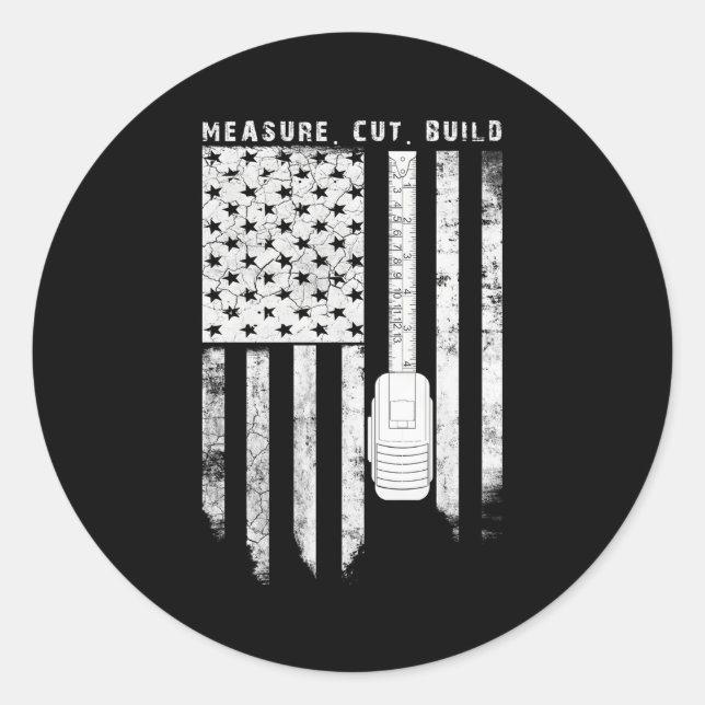 Pegatina Redonda Carpintero para (Anverso)