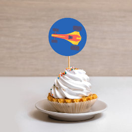 Pegatina Redonda Carreras Carrera de coches Dedicación de bebé