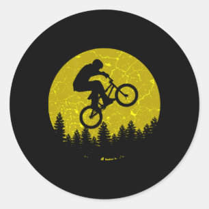 Pegatina Redonda Carreras de Bmx Freestyle Amo Bicicleta Ciclismo d