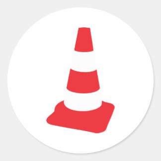 Pegatina Redonda carretera de conos de tráfico de marcadores de car