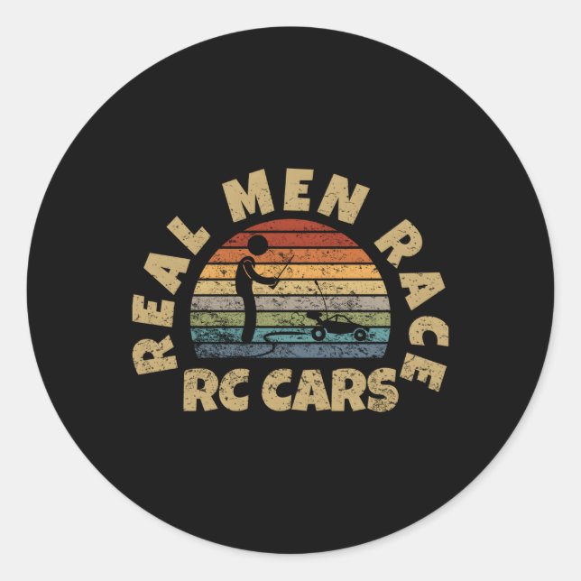 Pegatina Redonda Carros Rc Rc Rc Real (Anverso)