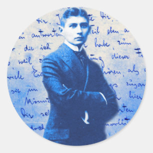 Pegatina Redonda Carta desde Kafka