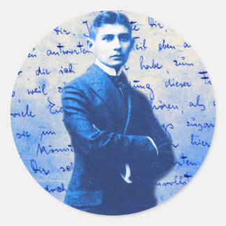 Pegatina Redonda Carta desde Kafka