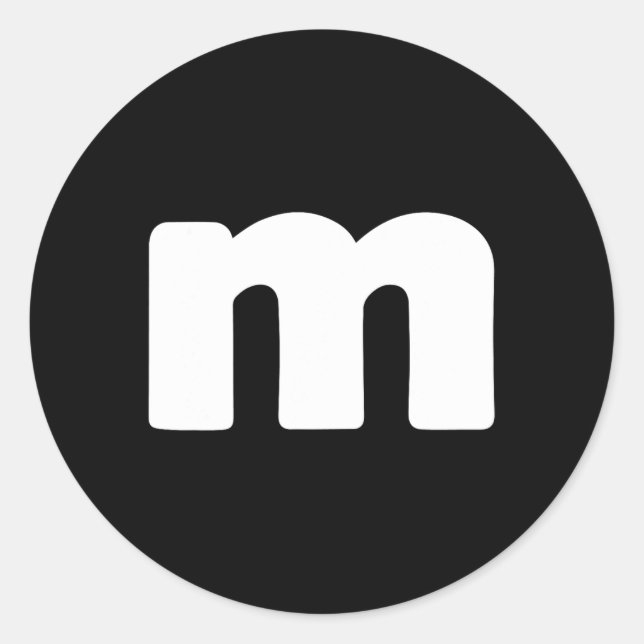 Pegatina Redonda Carta divertida M Grupos Halloween Grupos de equip (Anverso)