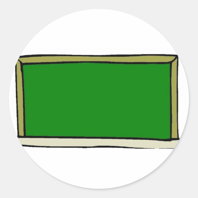 Pegatina Redonda Cartón negro (Anverso)