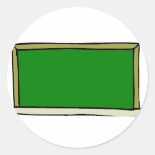 Pegatina Redonda Cartón negro