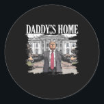 Pegatina Redonda Casa Blanca de Trump Daddys 2024<br><div class="desc">Casa Blanca de Trump Daddys 2024</div>