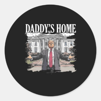 Pegatina Redonda Casa Blanca de Trump Daddys 2024