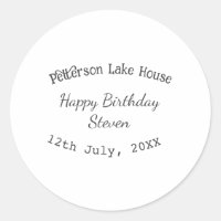 Casa de lago playa feliz cumpleaños agregar nombre
