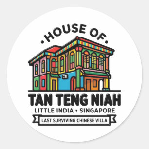 PEGATINA REDONDA CASA DE TAN TENG NIAH