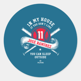 Pegatina Redonda Casa Jose Ramirez Mlbpa Mlb