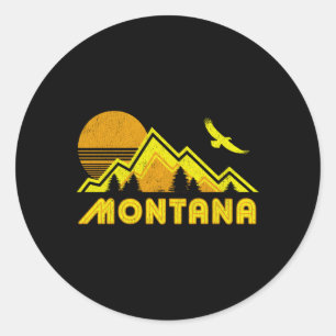 Pegatina Redonda Casa Montana