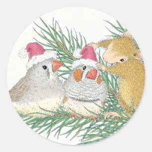 Pegatina Redonda Casa-Ratón Designs®