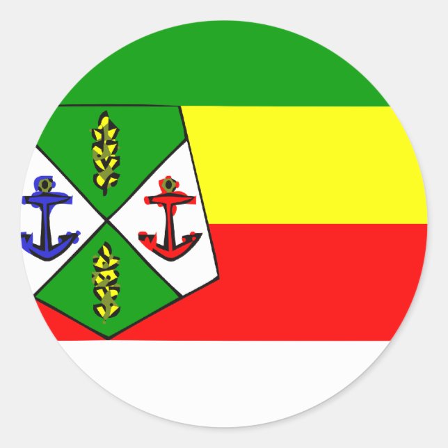 Pegatina Redonda Casablanca, Marruecos (Anverso)