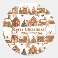 Casas de Pan de Jengibre Hombres Pueblo de Navidad