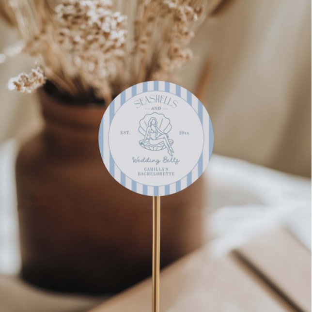 Pegatina Redonda Casas Marinas Y Bachillerato Costero De Bodas (Subido por el creador)