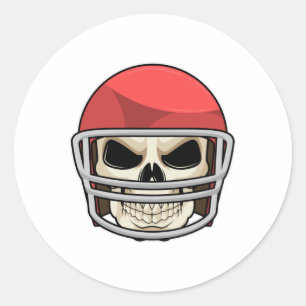 Pegatina Redonda Casco de fútbol americano