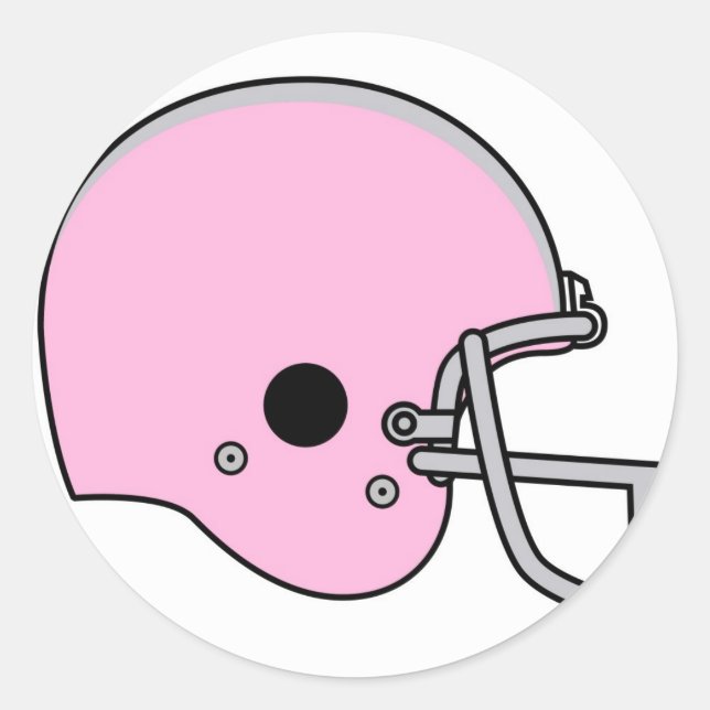 Pegatina Redonda cascos de fútbol (Anverso)