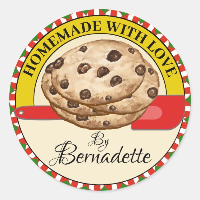 Pegatina Redonda Casero con amor (Anverso)