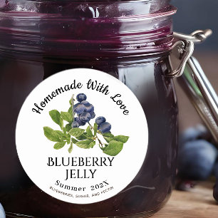 Pegatina Redonda Casero Con Amor Blueberry Jelly Summer 202X