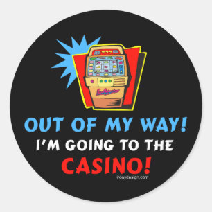Pegatina Redonda Casino Lovers